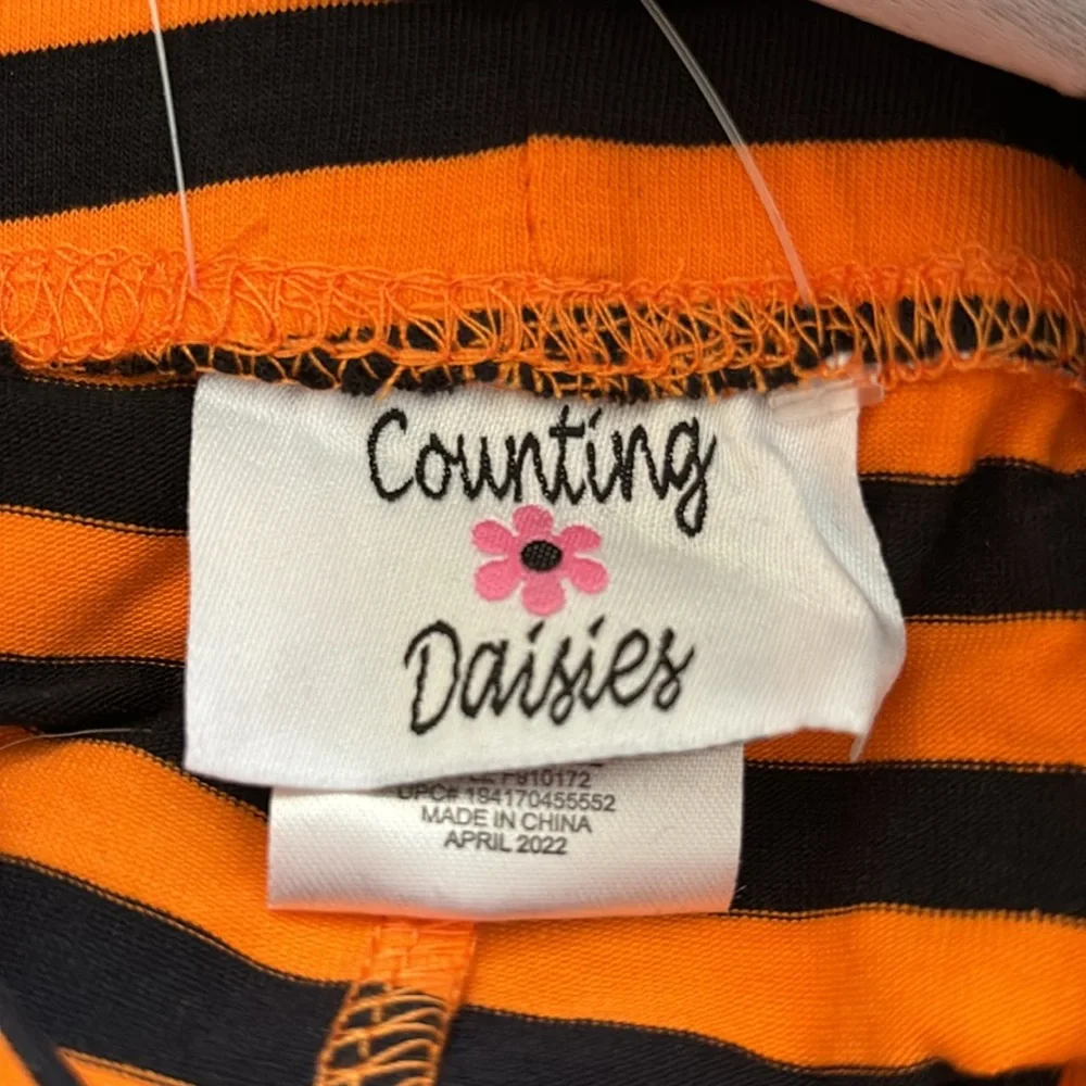 Counting Daisies Toddler Girls Halloween Cat Tutu & Legging Set